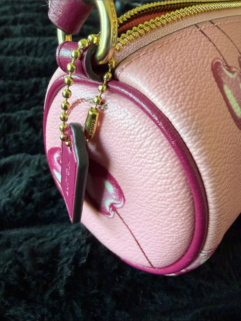 Authentic Coach Nolita Barrel Bag in the Cherry Print - Picture 3 of 5